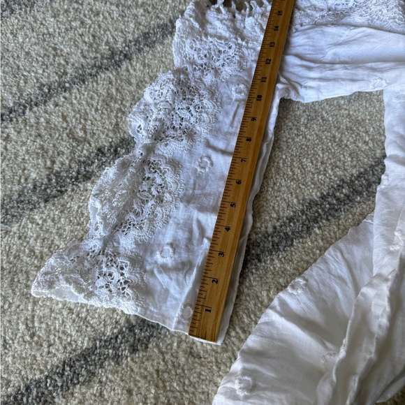 Temptations White Eyelet Ruffled Tunic - Picture 10 of 16